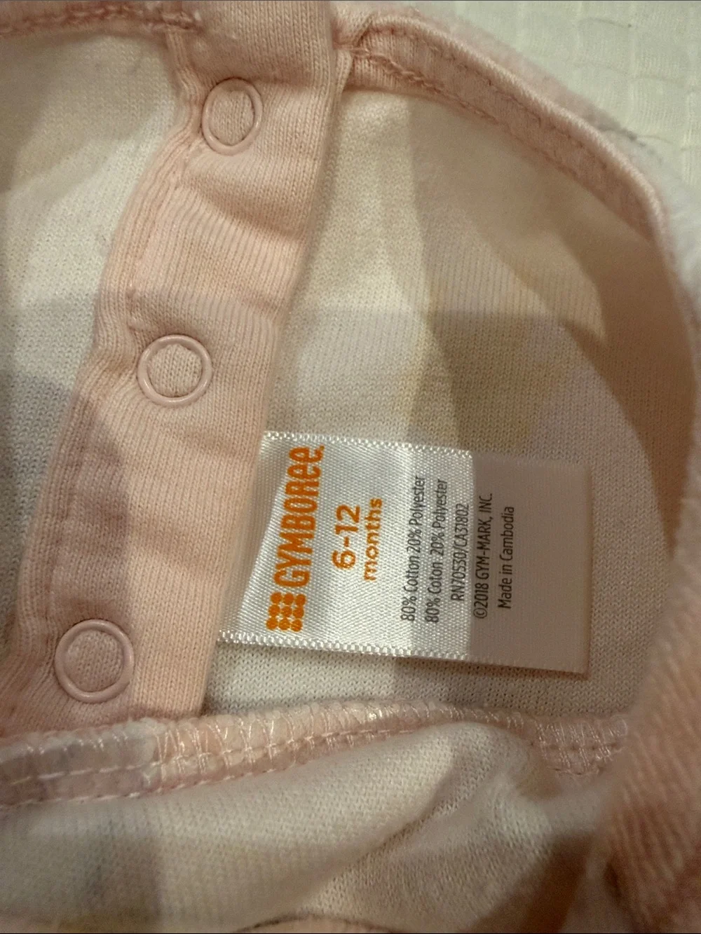 Gymboree Pink Swan Print Footless Pajama Sleeper